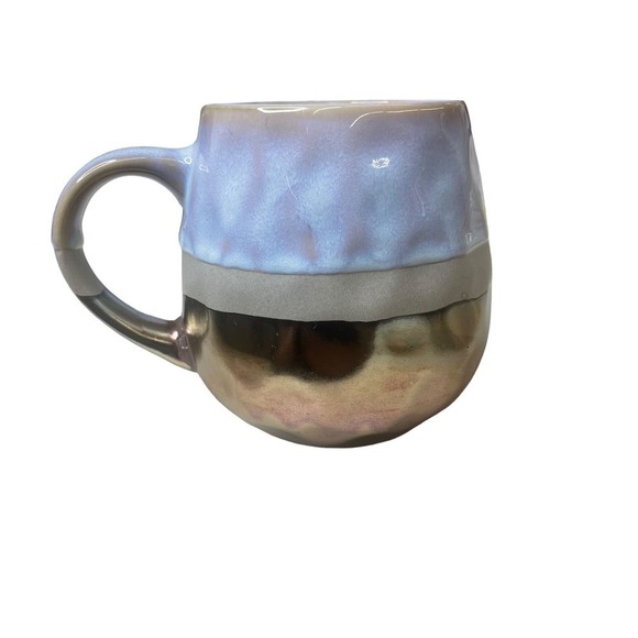 ROSHER Stoneware Mug Metallic Artisan Drip Glaze - Picture 3 of 5